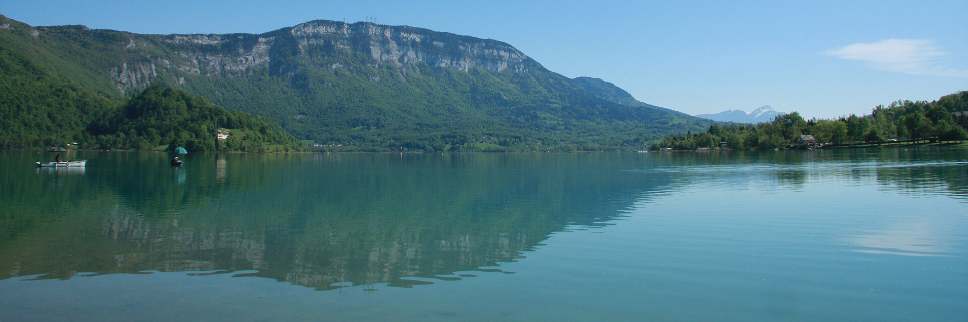 Uitzicht op het meer van Aiguebelette