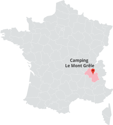 Location map of Camping le Mont-Grêle