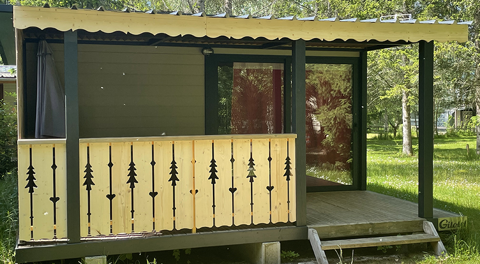 Verhuur van de chalet Montagnard op de  camping in de natuur in de  Savoie