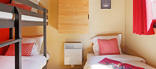 Bedroom with bunk bed at Chalet Mont Grêle